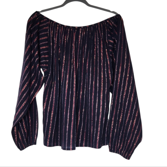 Mes Demoiselles Elize Blouse and Emmanuel Flare Pants Set Striped Size 38 - Picture 3 of 11